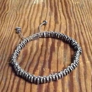 M.Cohen Sterling silver disc bracelet